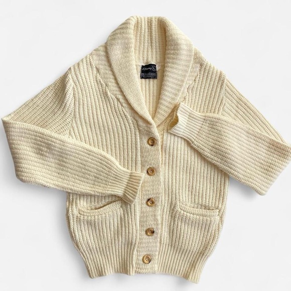 jcpenney Sweaters - Vintage 80s cream cardigan